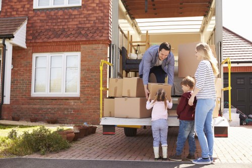 Professional packing team helping with a Kensington home move