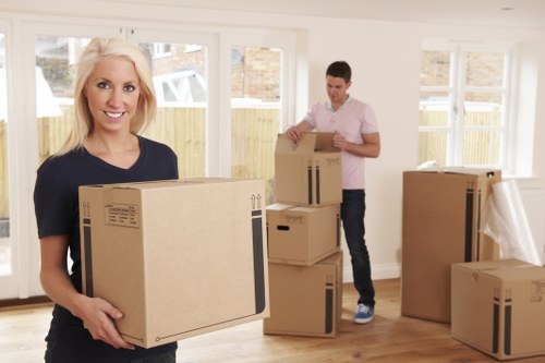 Local removals service planning a home move in Kensington with packing materials and checklist