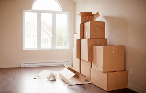 Protective packing materials for fragile belongings during a house move