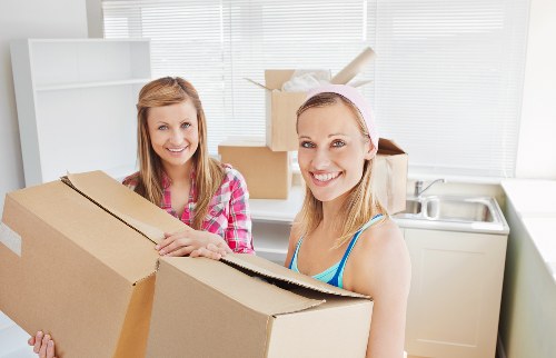 Checklist and packing materials for a home move